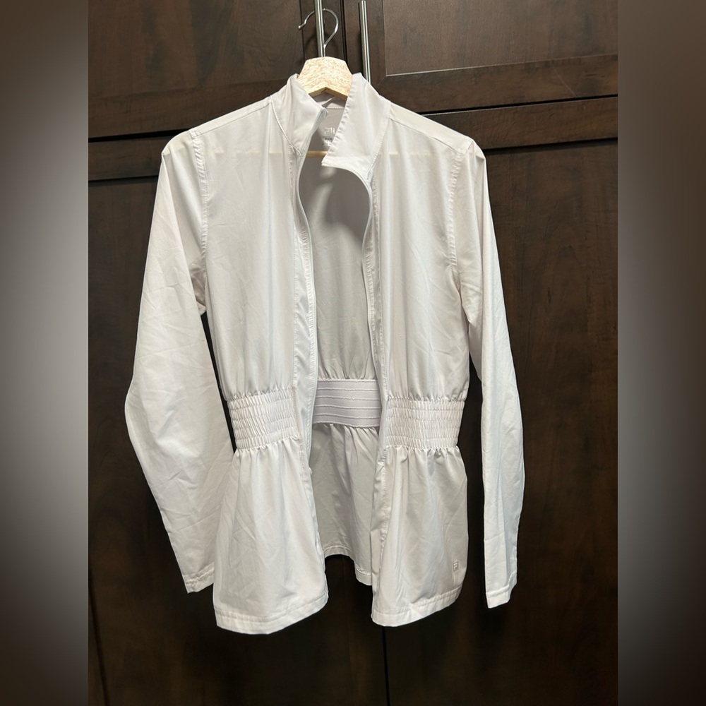 Fila tennis jacket in white. Size S